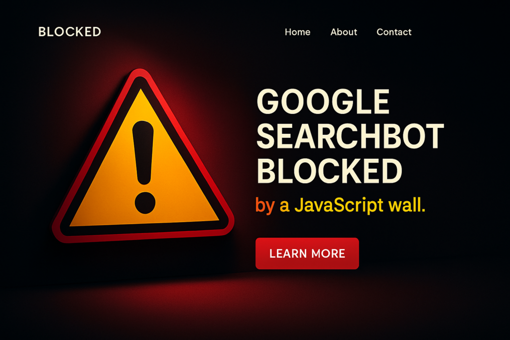 javaScript links = silent SEO killers.